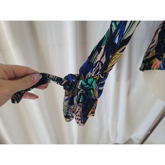 Anthropologie Maeve Masha Volnova Jungle Daydream Carmiel Button Down Shirt US 4 - Picture 7 of 14